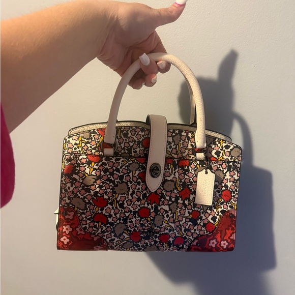 Coach Mercer 24 Yankee Floral Satchel - Picture 8 of 11